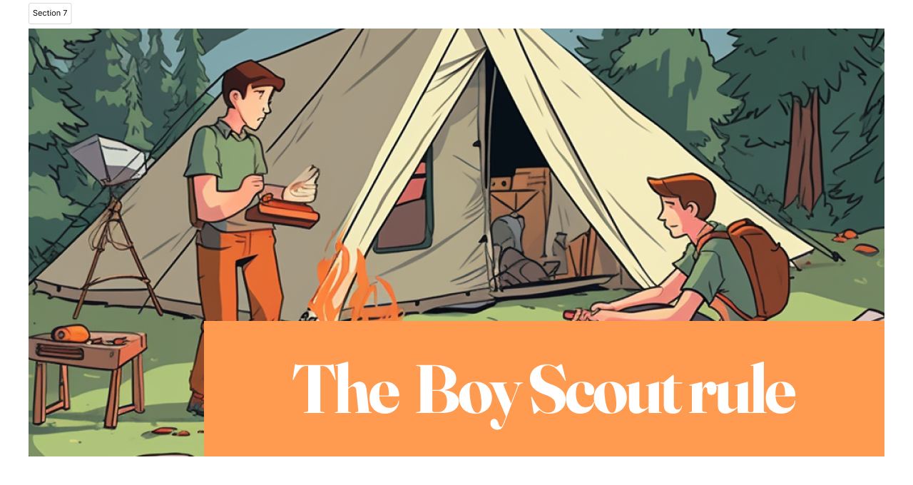 The Boy Scout rule - Pablo Román